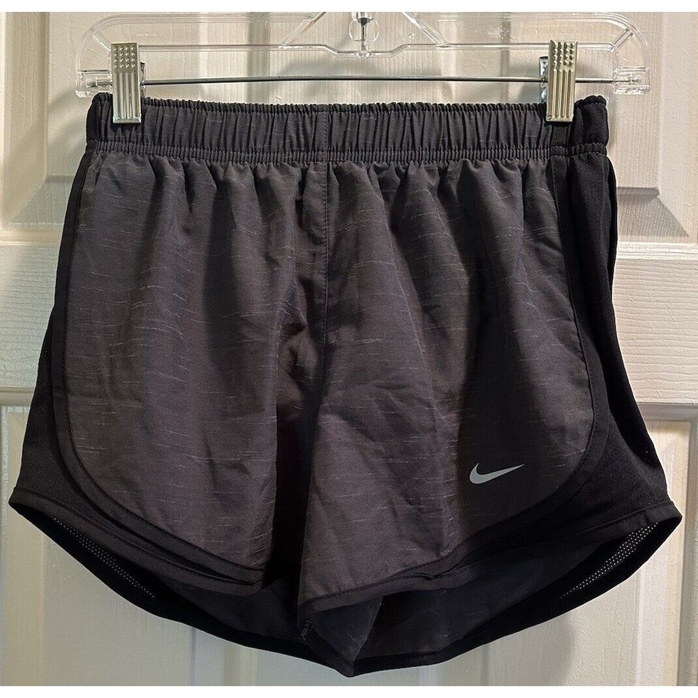 NWT Nike Tempo Gray/Blk Dry Fit Running Sport Shorts 831558-083 Women's Size XS